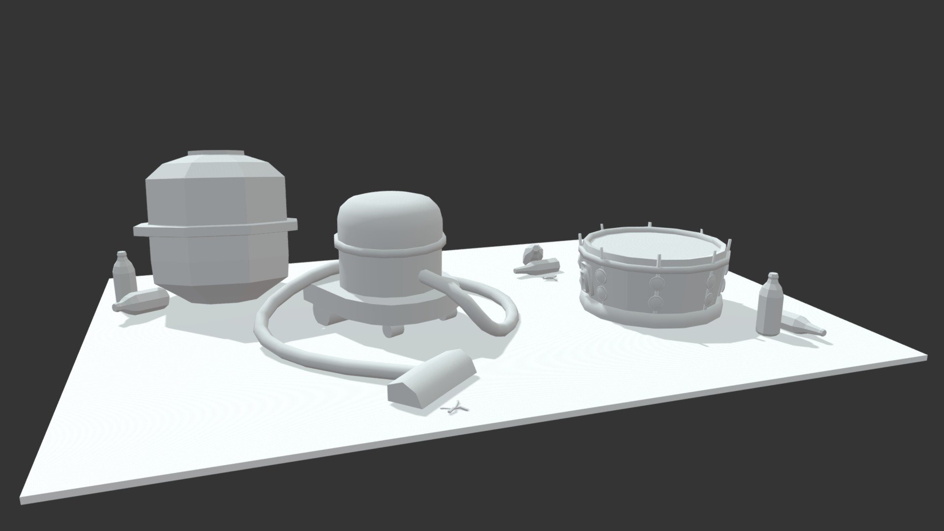 LETS RENOVATE - Unwrap 2 More detailed props. - 3D model by Claudia ...