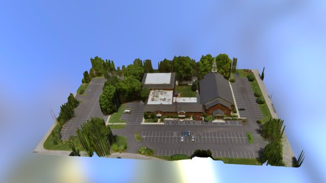 Hurstbourne Church 3D Model: Taylor Landscaping 3D Model