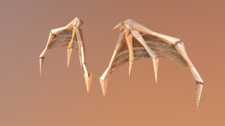 Bone Wings 3D Model
