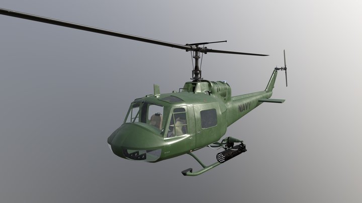 bell-uh-1b 3D Model