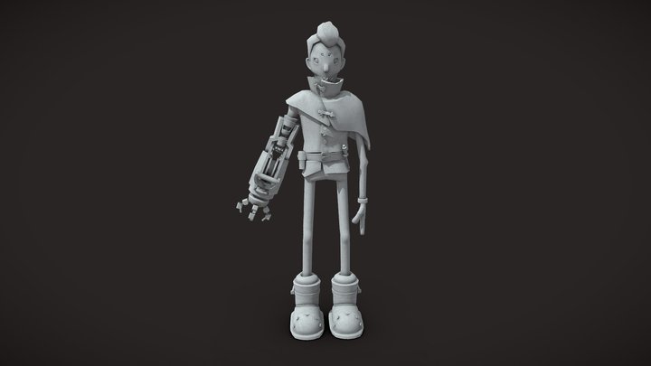 Hunter (WIP) 3D Model