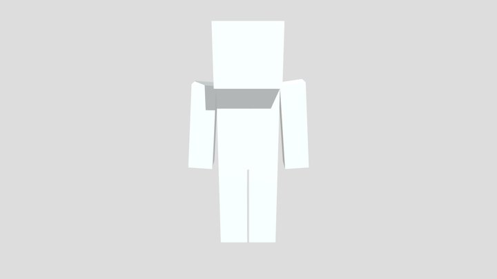 Block Man 3D Model