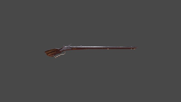 XVIII Century Lighting Rifle 3D Model