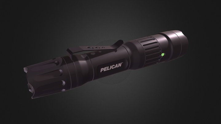 Tactical Flashlight 3D Model