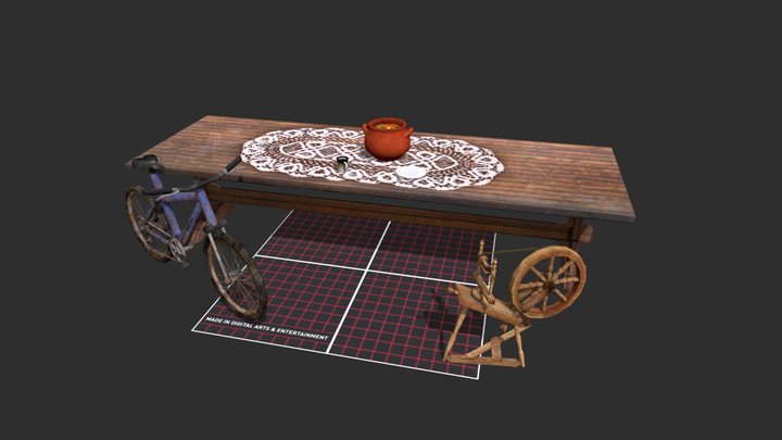 DAE 5 Finished props - Grandmas house 3D Model
