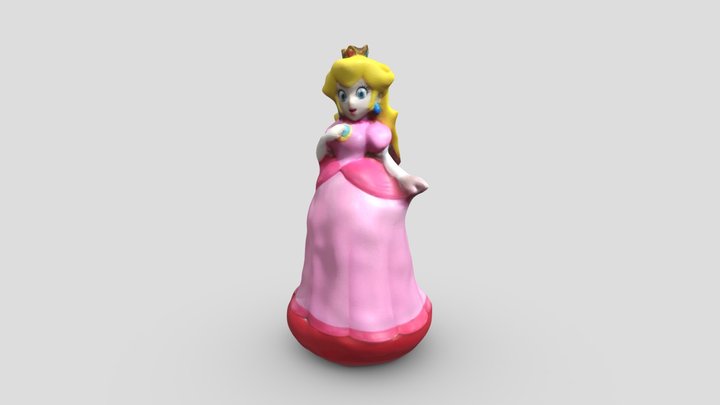 Peach Amiibo (Super Mario Collection) 3D Model