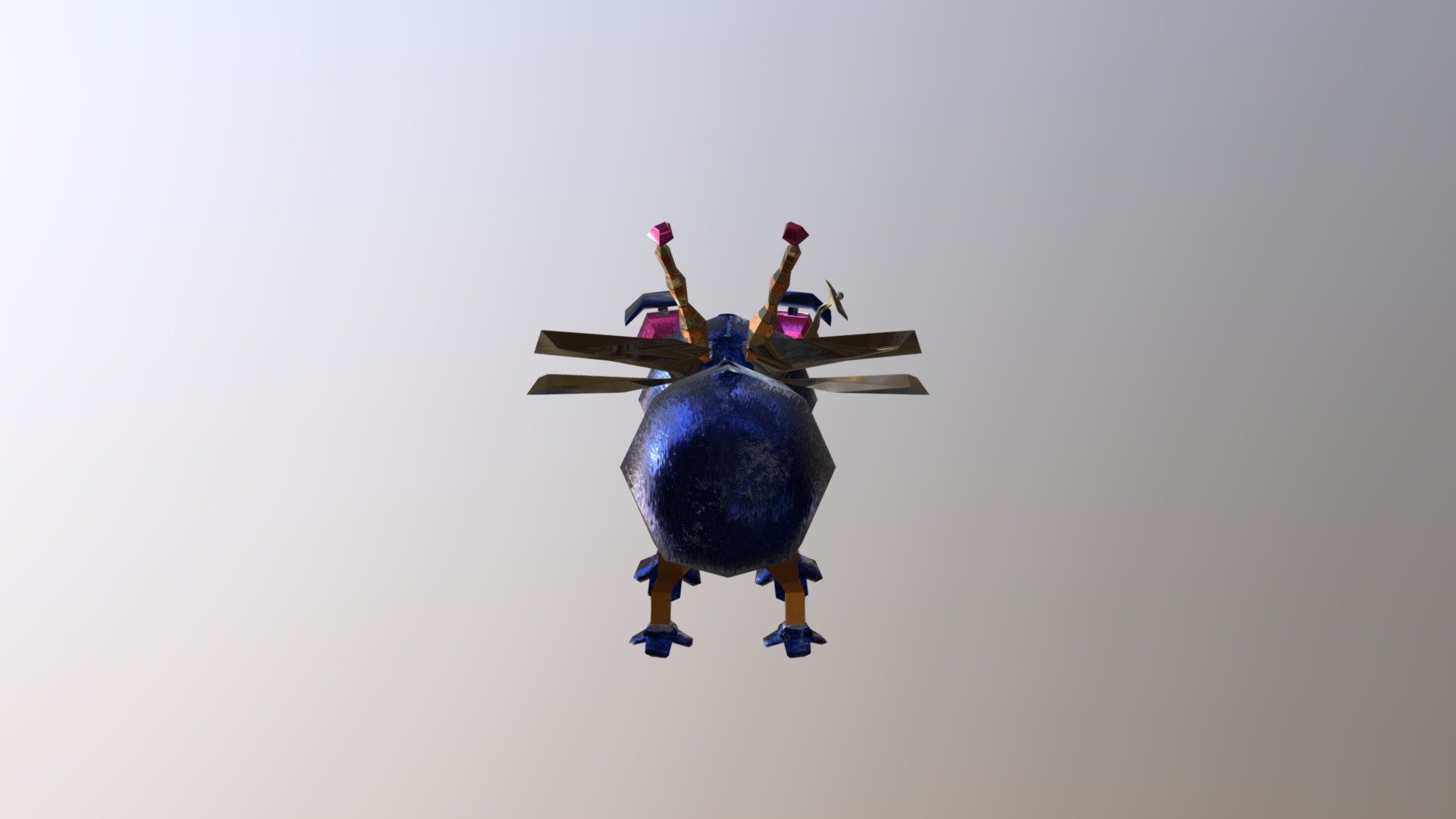 Sensible Cerulean Fly — Sketchfab embed 3D viewer