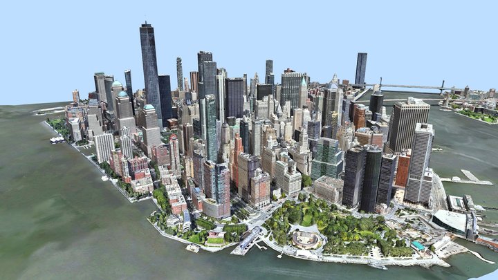 Manhattan, New York City USA 3D Model