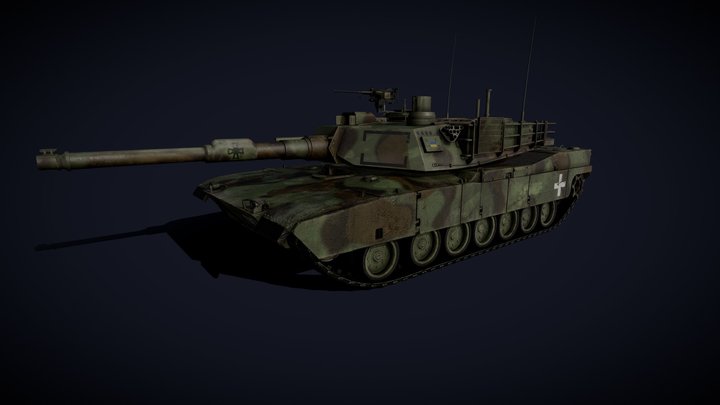 Abrams M1 3D Model