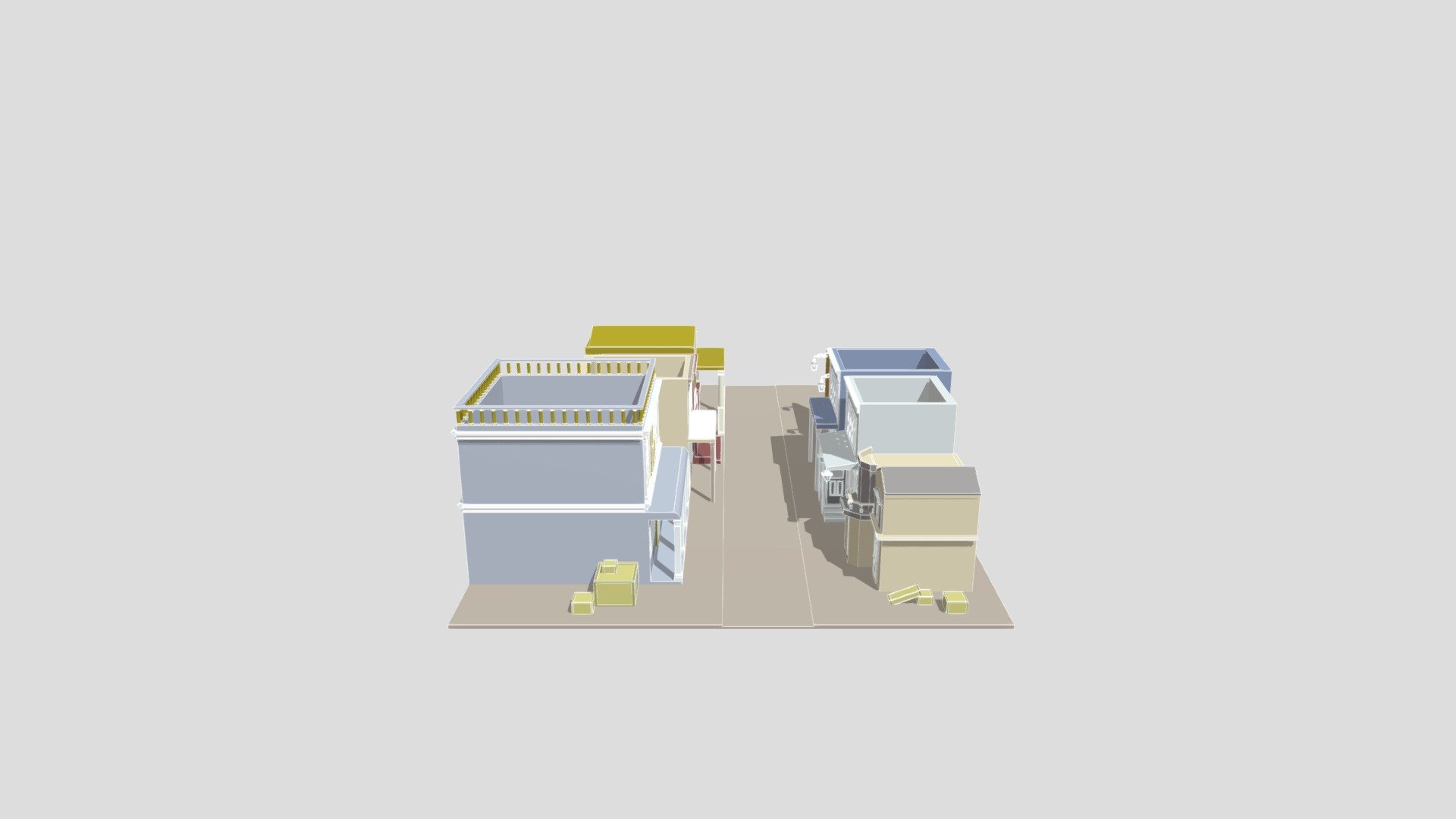 TOWN left side with texture