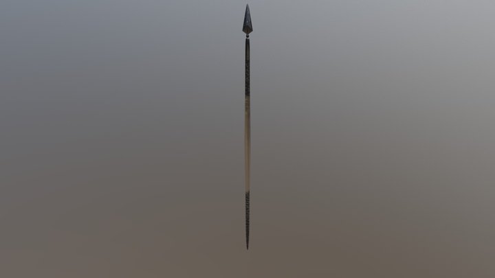 Medium poly spear 3D Model
