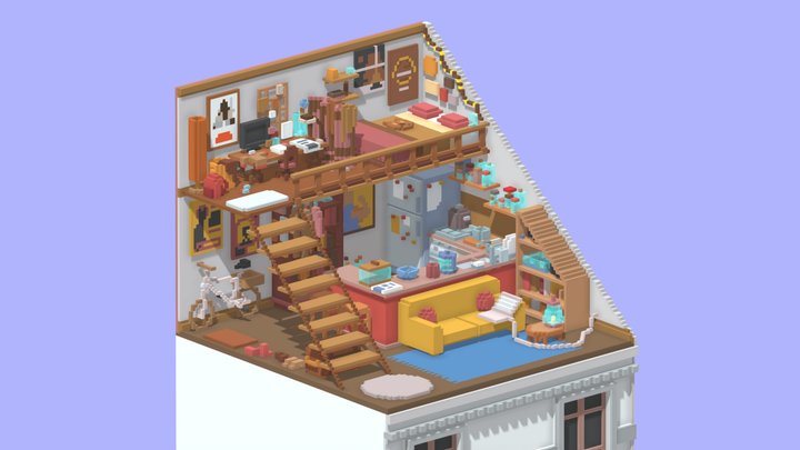 parisian cube 3D Model