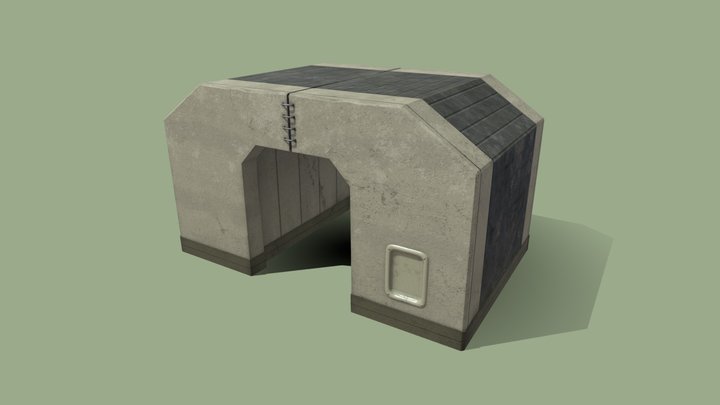 Sloped Tunnel 3D Model