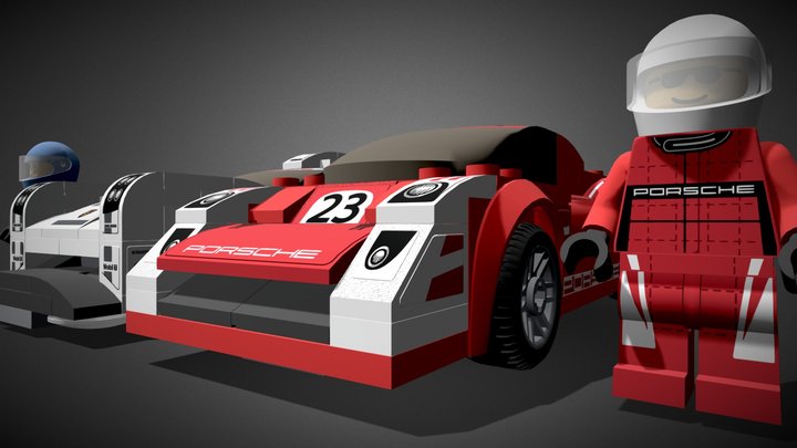 LEGO Porsche Cars - Speed Champions - 75876 3D Model