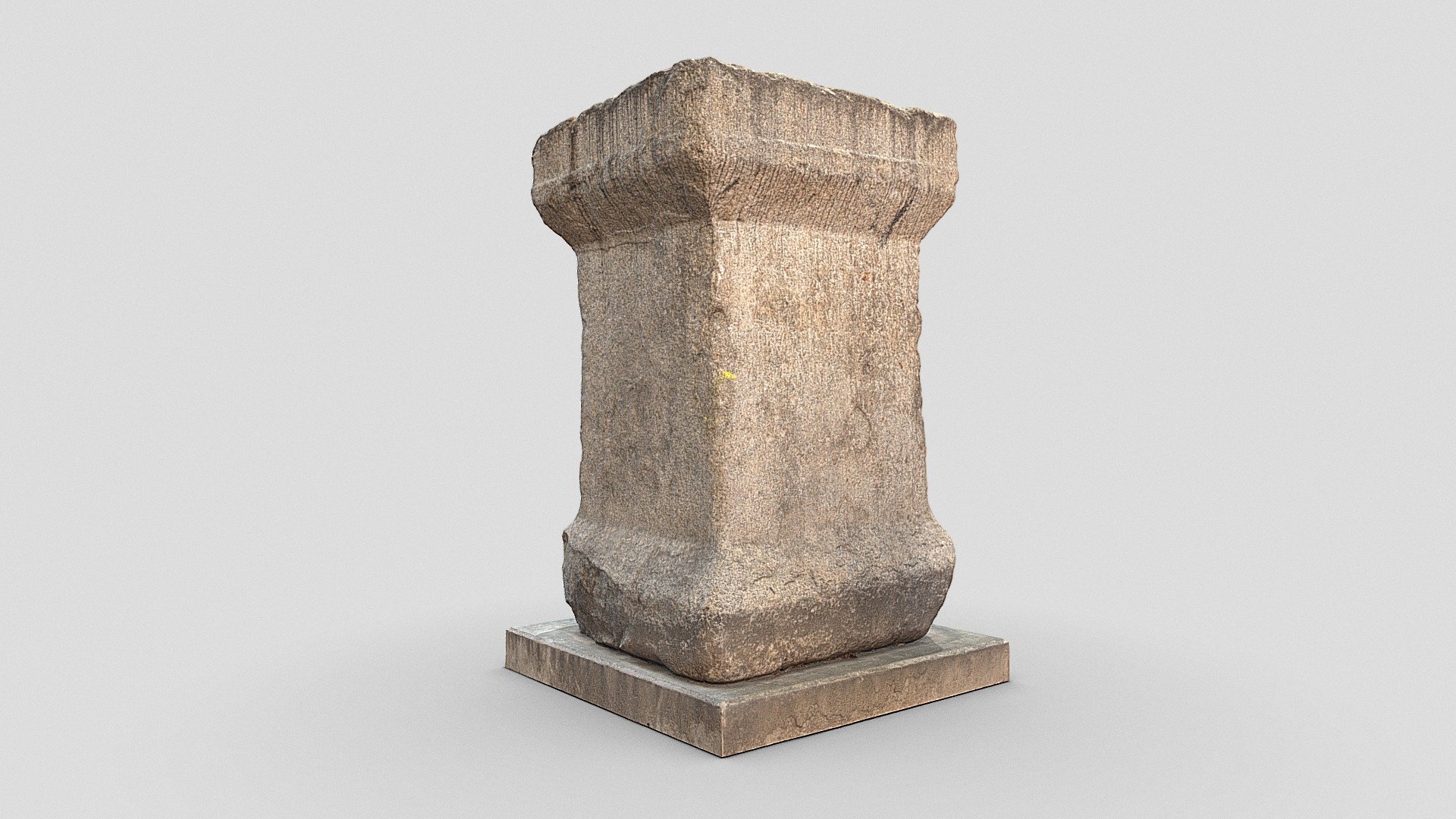 Pedestal for a statue of Emperor Licinius 3D model by Kyustendil