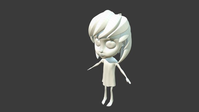 Little Girl - KNB221 3D Model