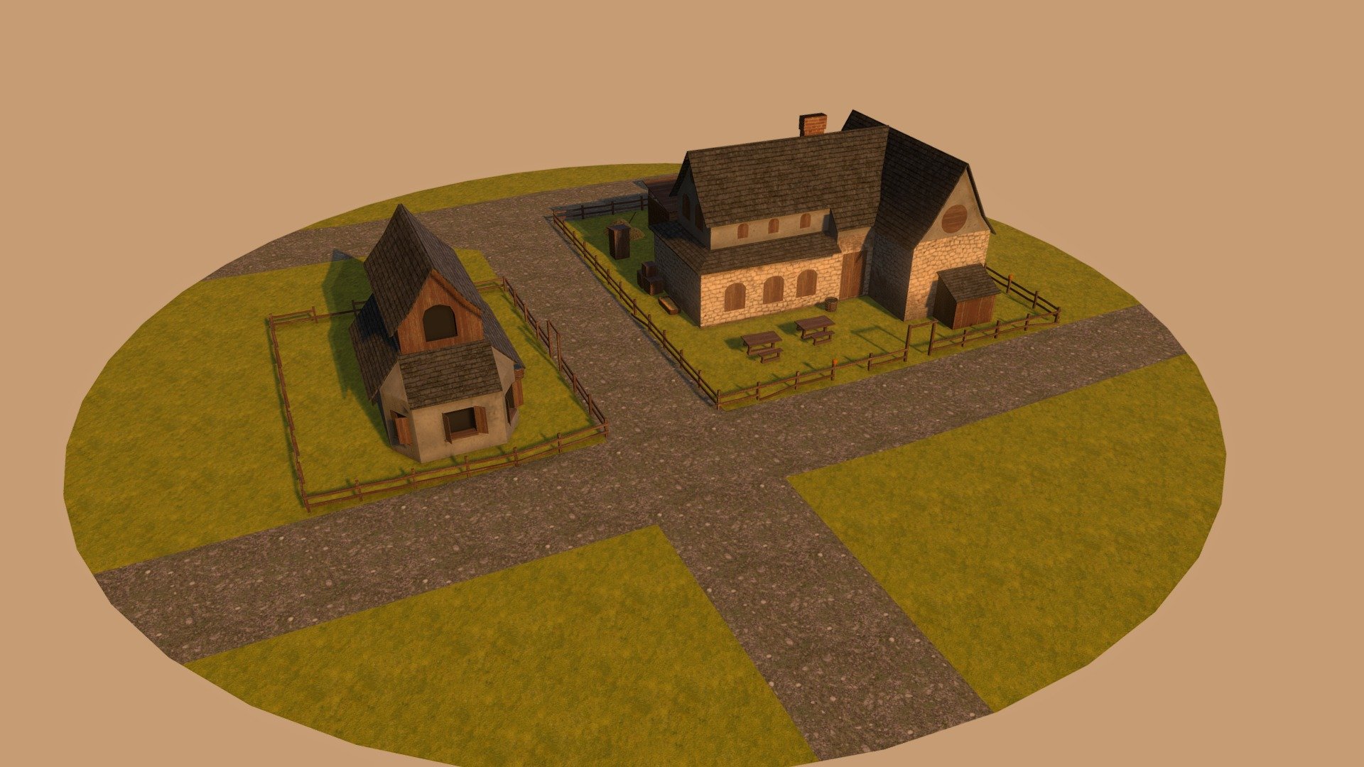 Day3. Draft Medieval Houses