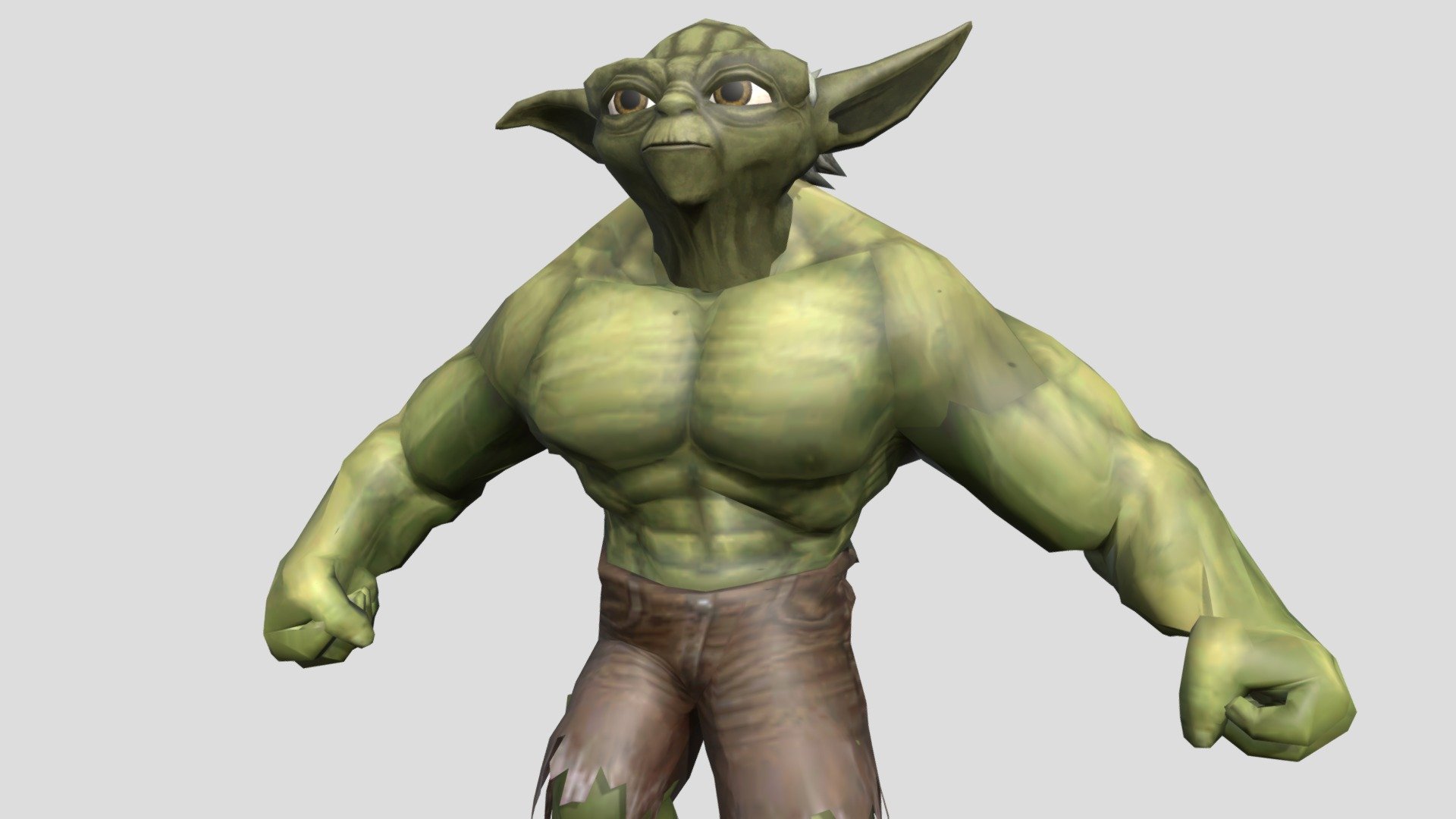 Buff Yoda (Clone Wars style, Video included) - Download Free 3D model by  Kirifuki (@Kirifuki) [3500458]