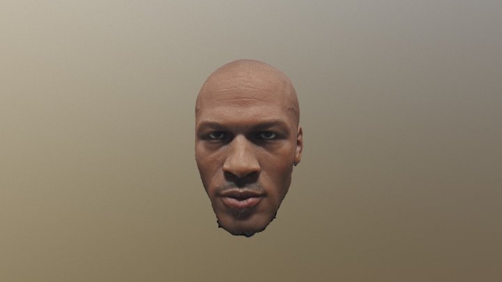 EB Michael Jordan Head Sculpt Photogrammetry v2 3D Model
