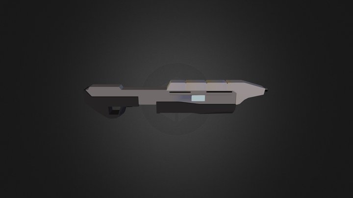 Halo_CE Assault Rifle 3D Model