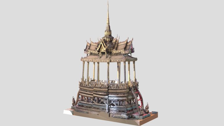 ธรรมาสน์สวดวัดราชาธิวาส 3D Model
