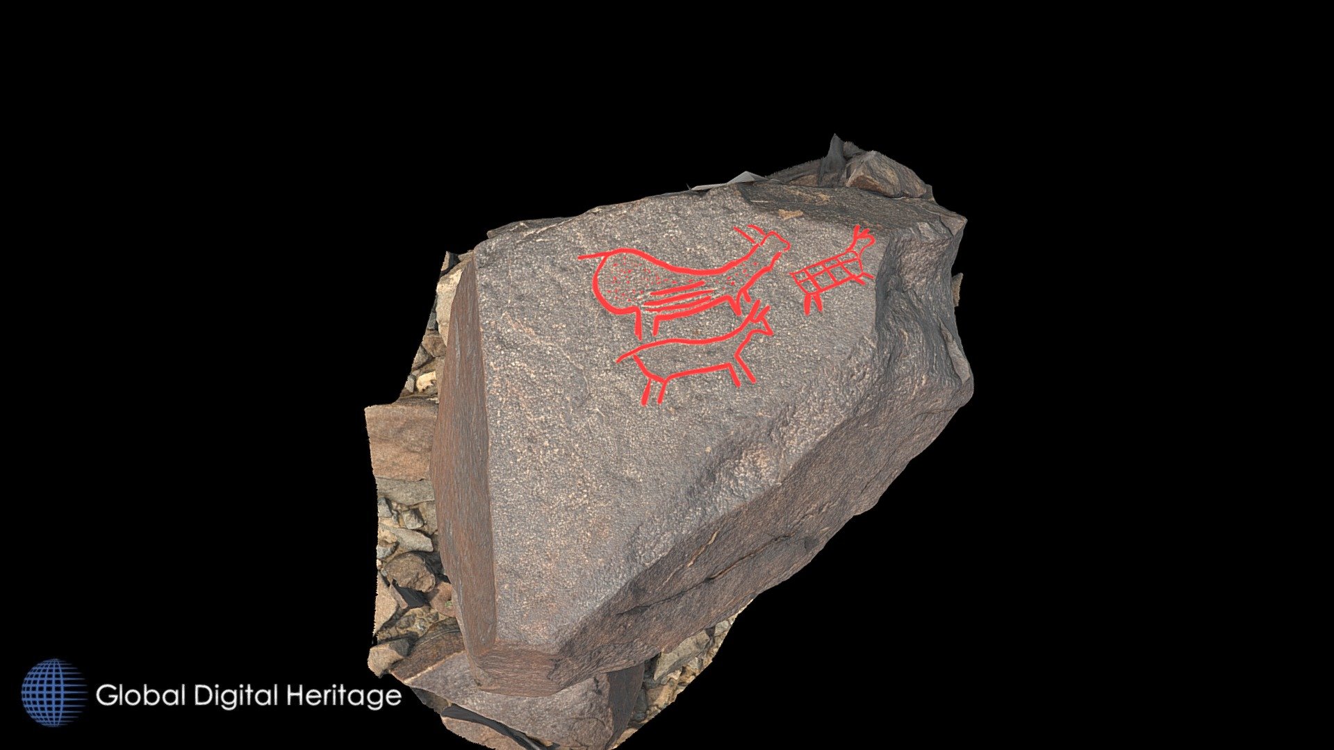 Petroglyph N21 Khatm Al Melaha, Kalba, Sharjah