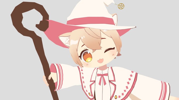 Magical Kid WIZ for VRC 3D Model