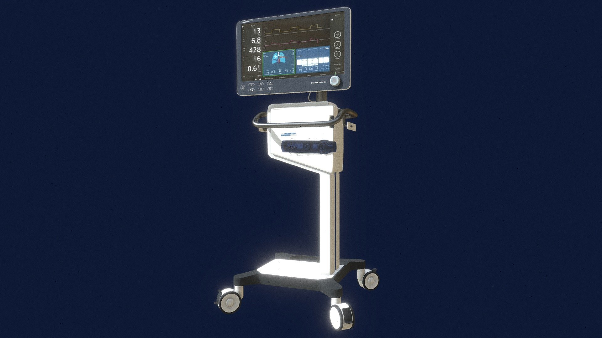 Hamilton Medical C6 - Buy Royalty Free 3D model by TDOBLET [3508c0a ...