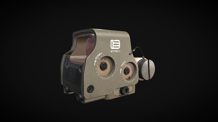 EOTech EXPS3-0 Tactical Holographic Weapon Sight 3D Model