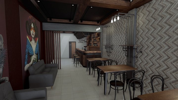 Simulador - Restaurante Pequeño 3D Model