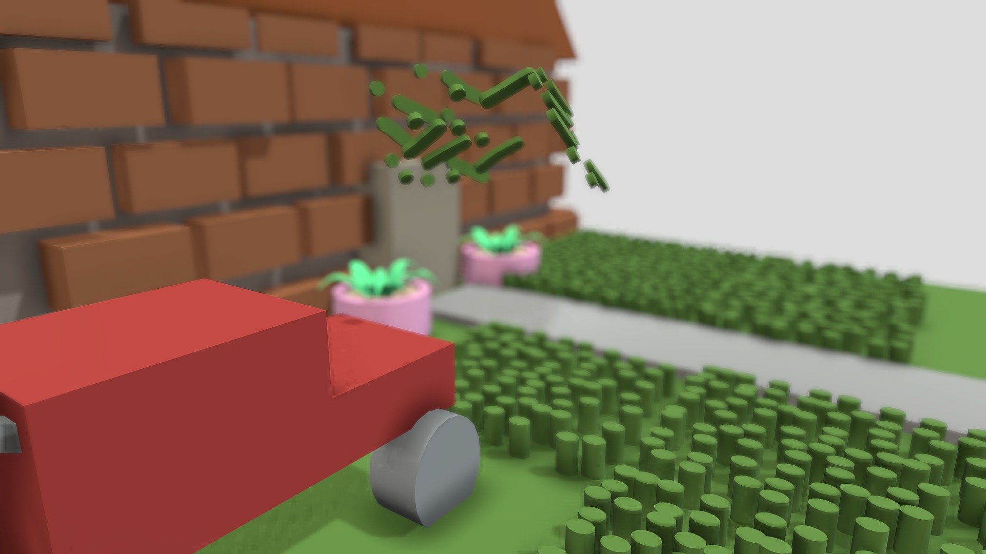 Brick house realistic