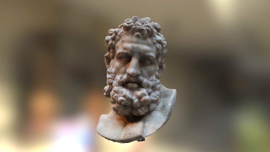 Roman Head of Herakles - 3D model by PaleoWest [350e6c7] - Sketchfab