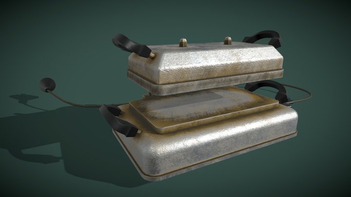 1960s Sandwich Press 3D Model