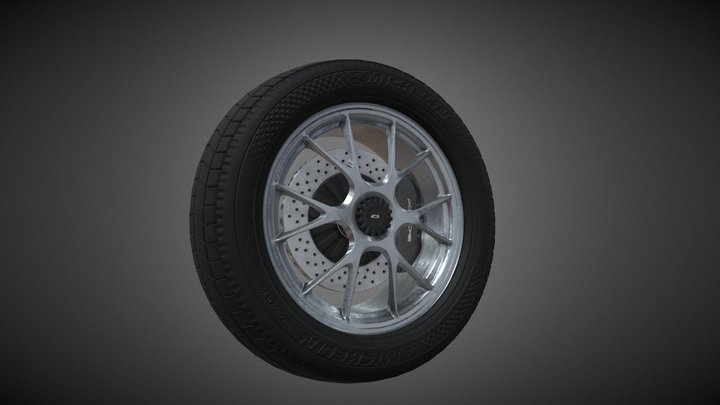 Porsche Tire 3D Model