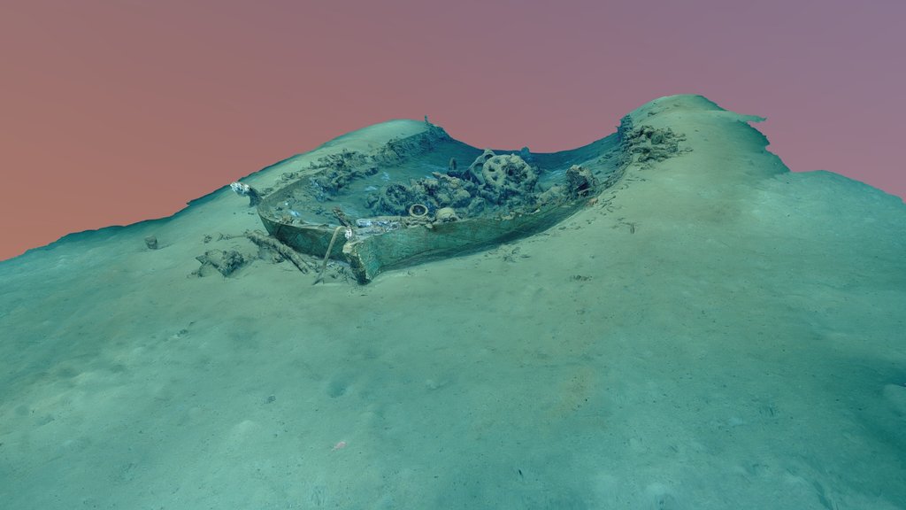 19th-Century Shipwreck "15377" High Resolution