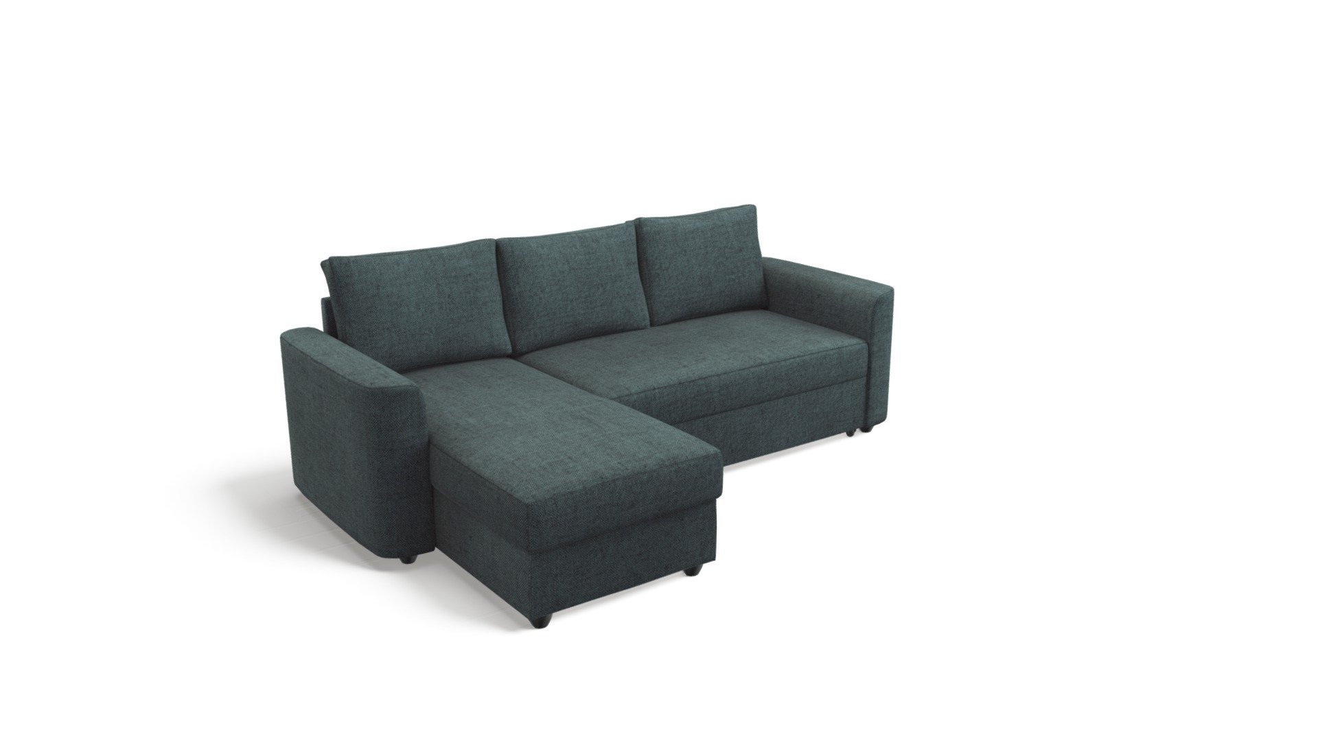 aidian corner storage sofa bed night blue