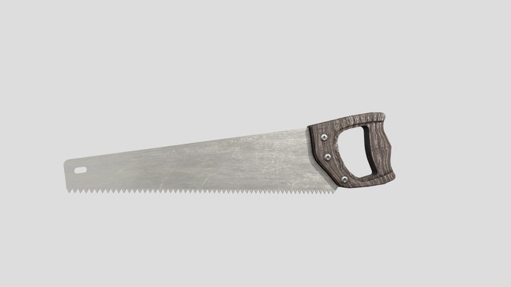 Hand Saw Loypoly 3D Model