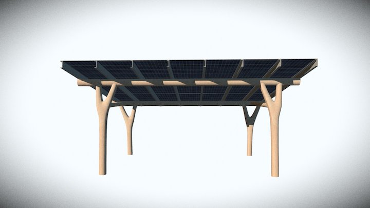 Single Bay Carport 3D Model