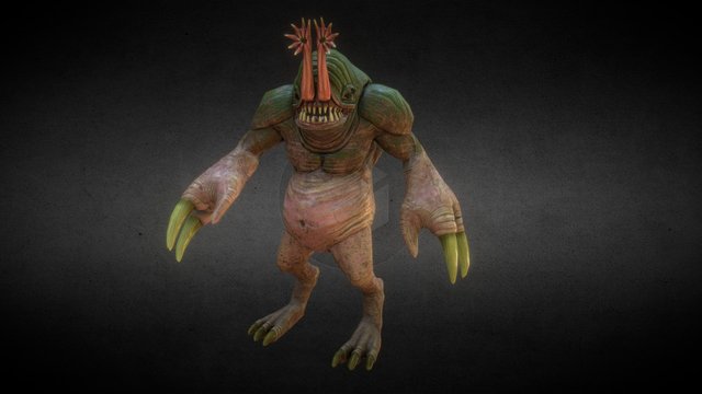 Mole Monster 3D Model