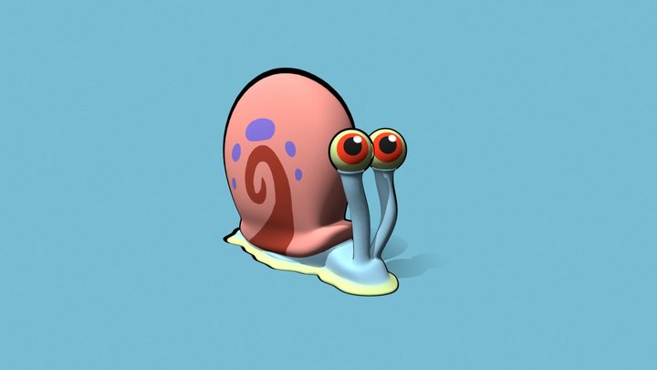 Gary - pet sea snail - weeklychallenge 3D Model
