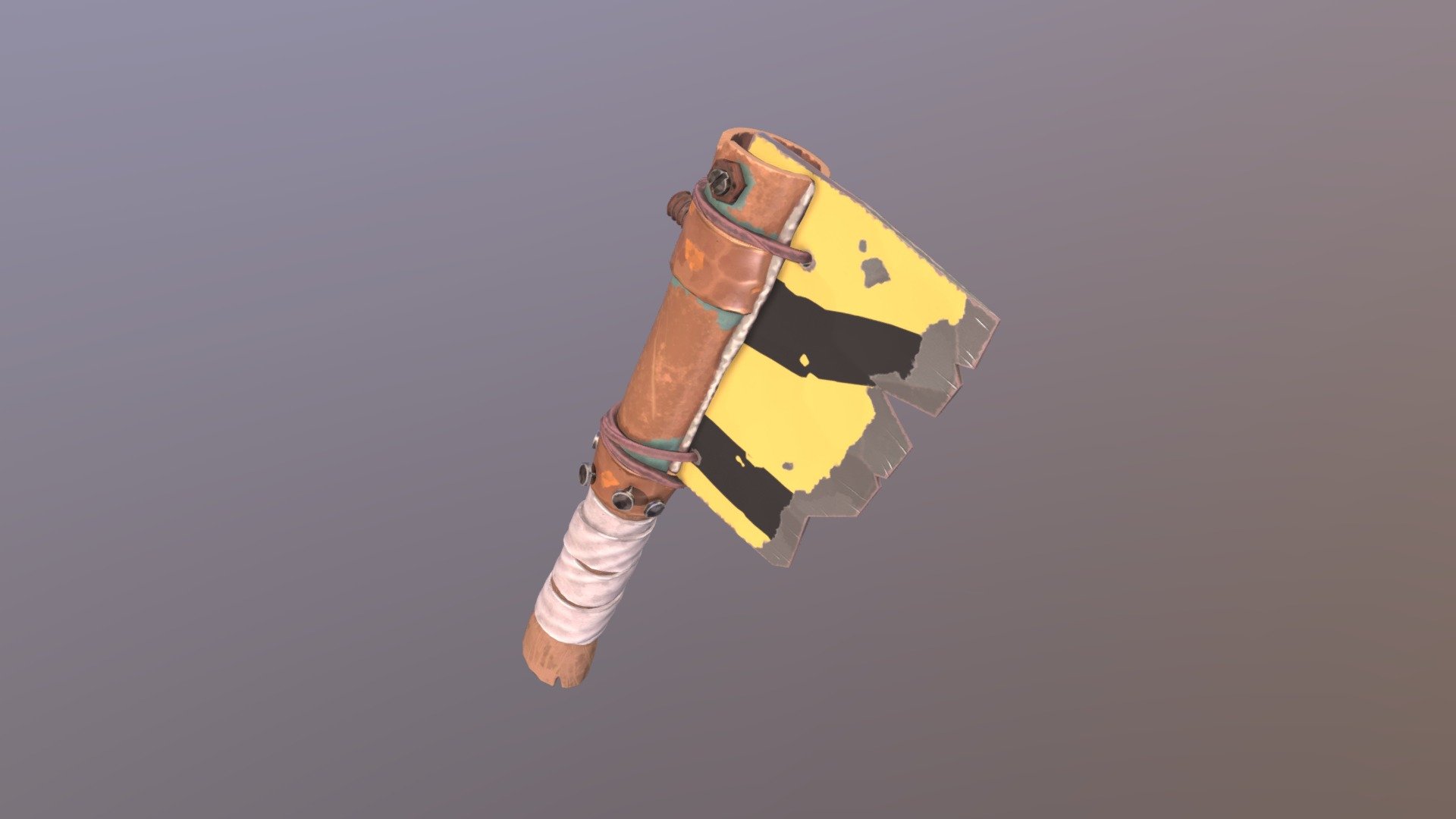 Road Sign Axe 3D model by eslins [3513daa] Sketchfab