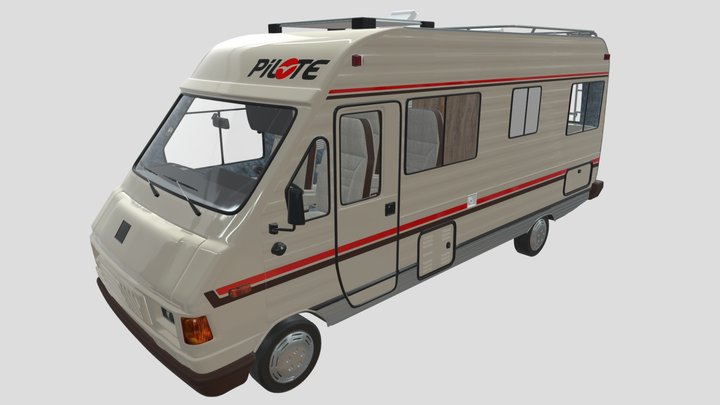 Camping-car Pilote C25D R800 3D Model