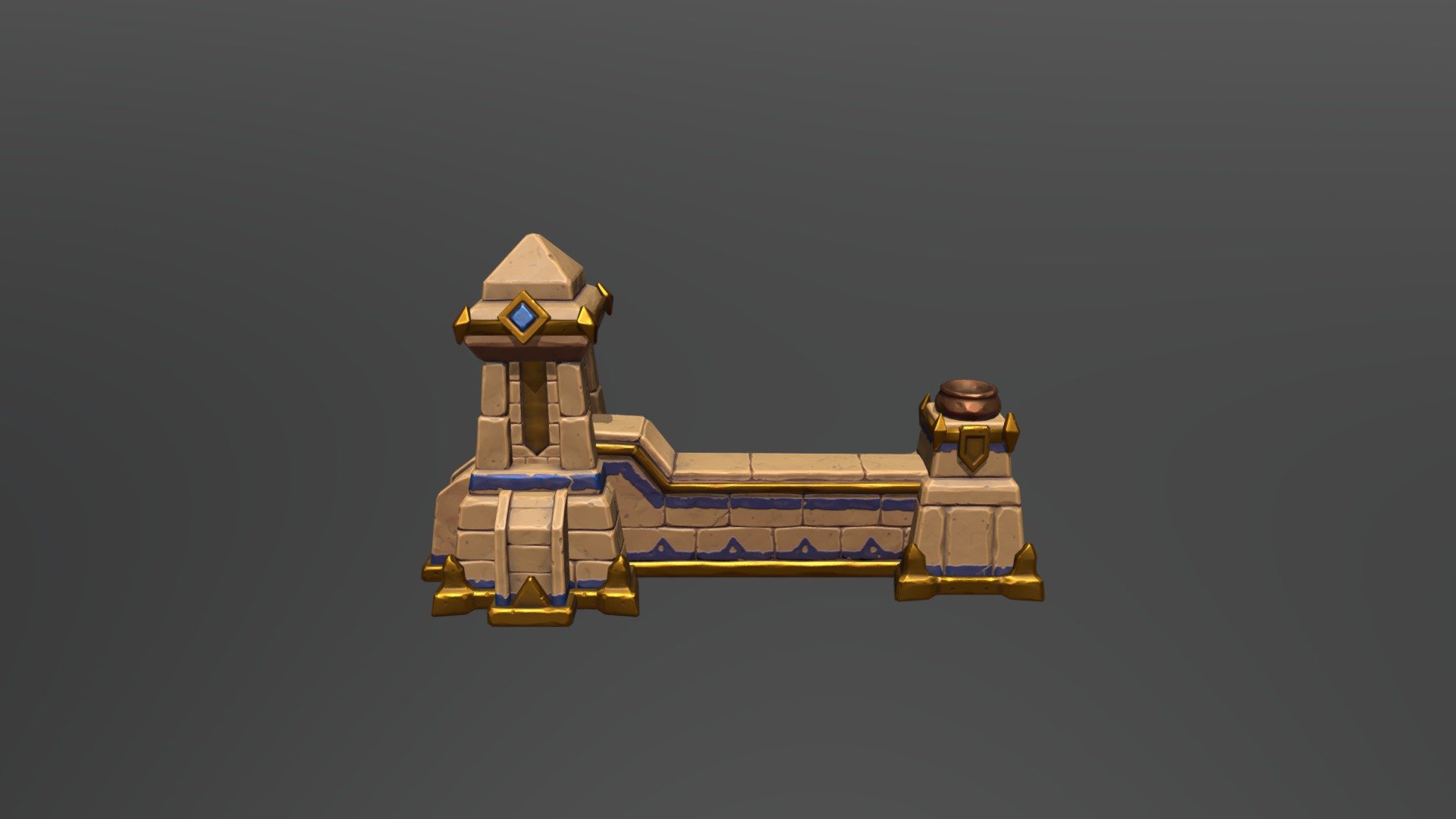 Stylized wall