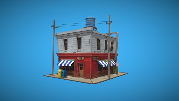 Stylized House 3D Model