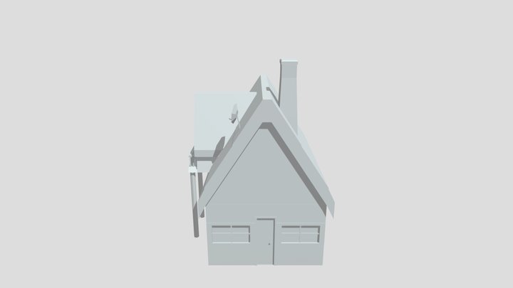 DAE - Forest Loner House Model 3D Model