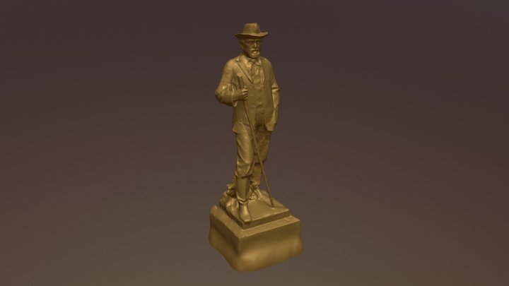 A.T. Still Statue 3D Model