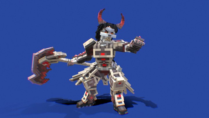 Blockbench - Blood Moon Demon Lord 3D Model