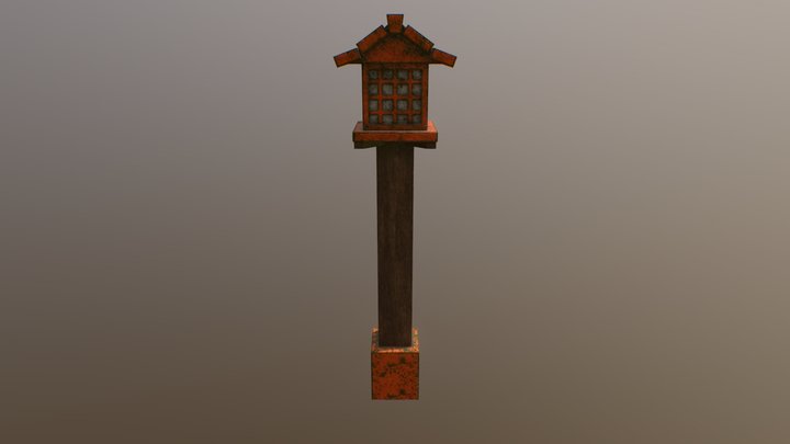 Wooden lamp 3D Model