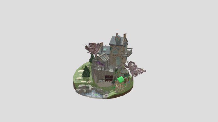 DAE Diorama - Grandma's house 3D Model