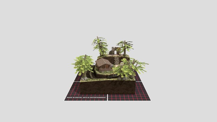 DAE Diorama - Forest Loner 3D Model